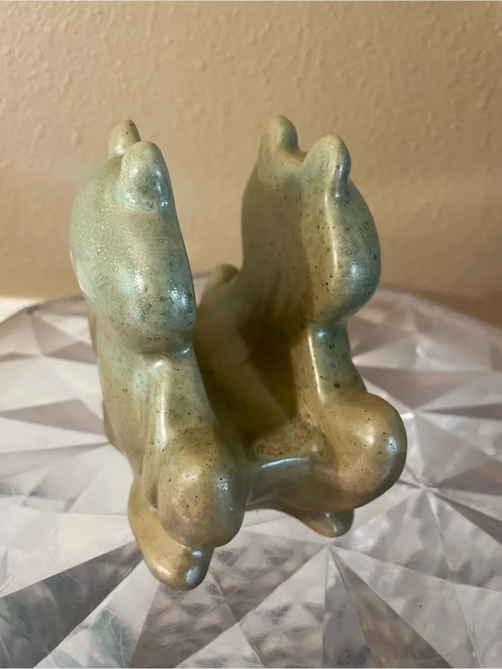 Vintage Pottery Frog Sponge Holder New!